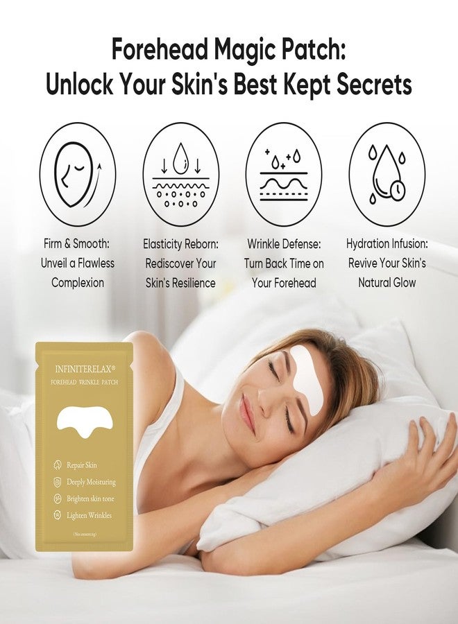 InfiniteRelax 12Pcs Forehead Wrinkle Patches for Women, Hydrolyzed | Collagen | Vitamin E | Aloe Vera to Reduce Wrinkles Forehead Wrinkles Treatment Overnight (Milky white) - Image 5